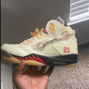 Size 10 - Jordan 5 SP x Off-White Mid Sail